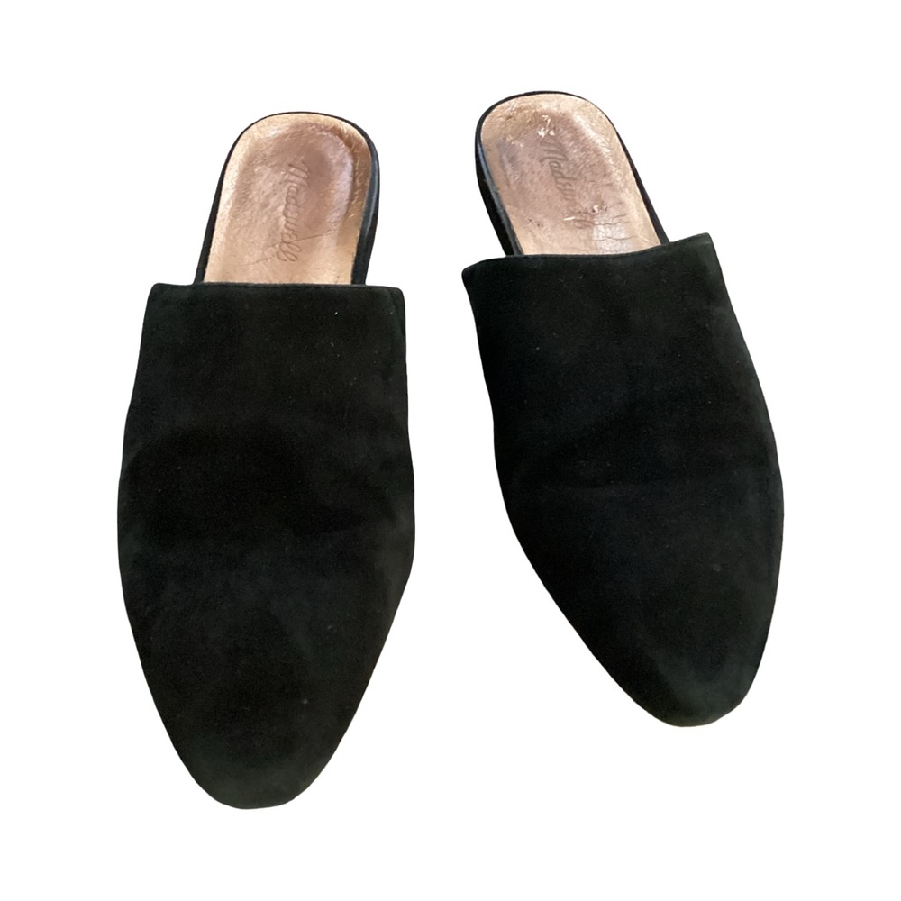 Madewell Black Suede Mules